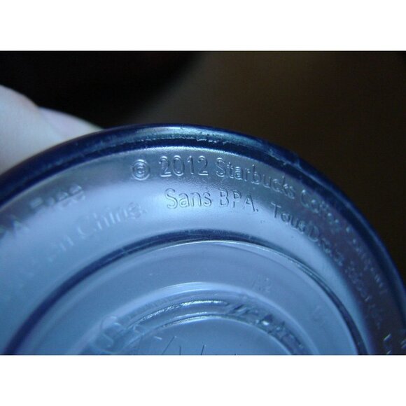 Starbucks Ombre Acrylic Screw Lid & Straw Cold Cup Tumbler 24oz Venti Cold 2012 - Picture 8 of 9